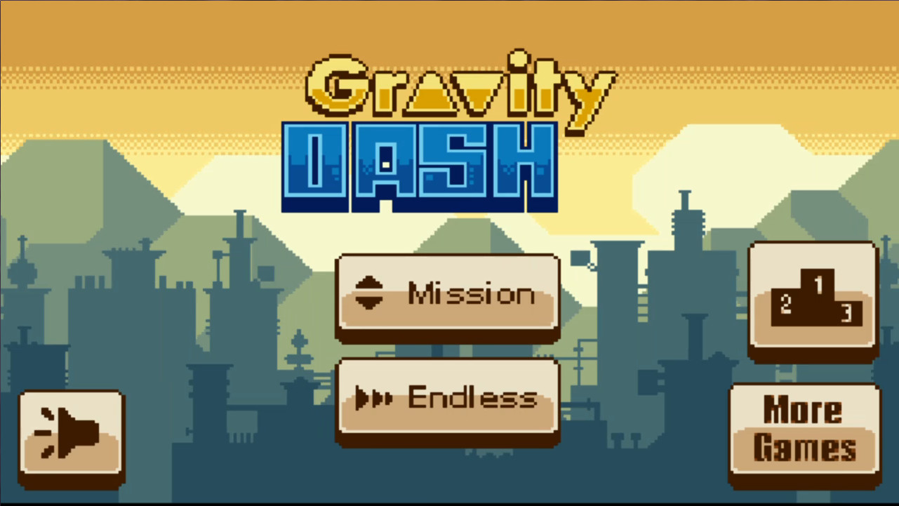 Gravity Dash タイトル画面