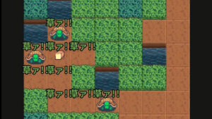 草原のローグライク　ゲーム画面