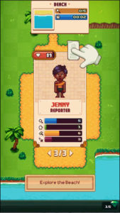 Tinker Island ゲーム画面