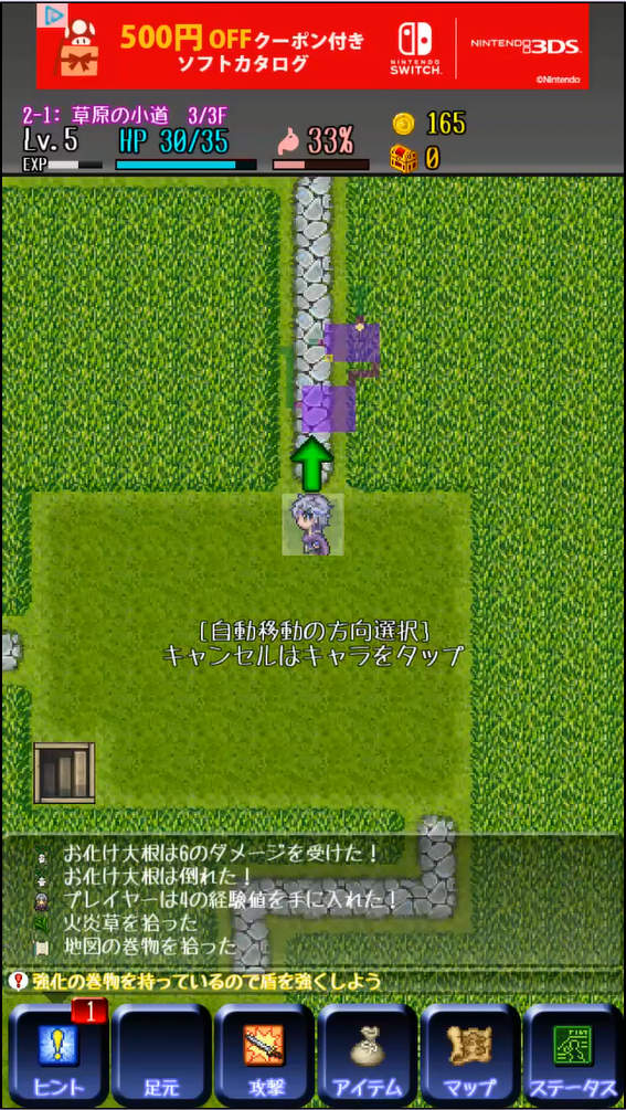 EternalRogue ゲーム画面