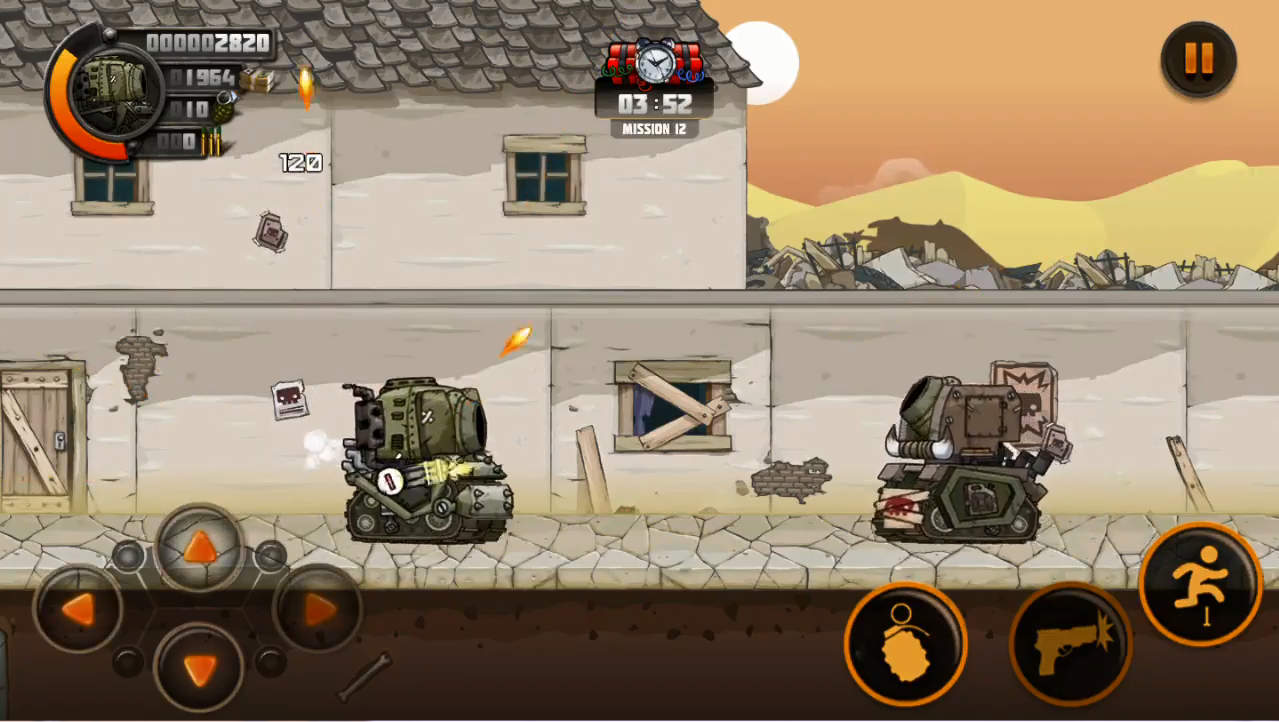 METAL SOLDIERS 2 ゲーム画面